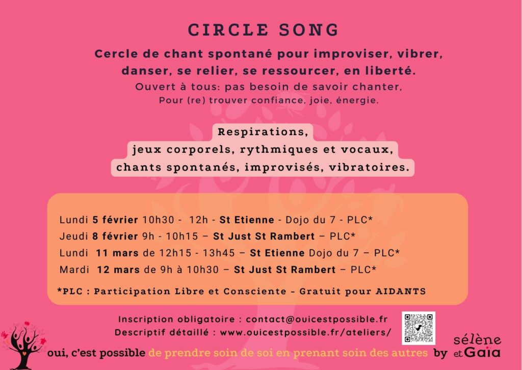 circle song St Etienne Voix et corps